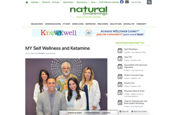 Natural Awakenings: Unlocking the Healing Potential of Ketamine Therapy at My Self Wellness