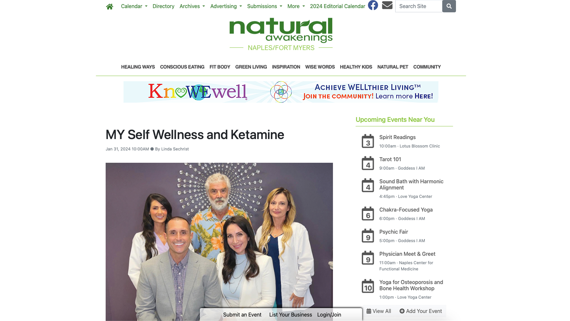 Natural Awakenings: Unlocking the Healing Potential of Ketamine Therapy at My Self Wellness